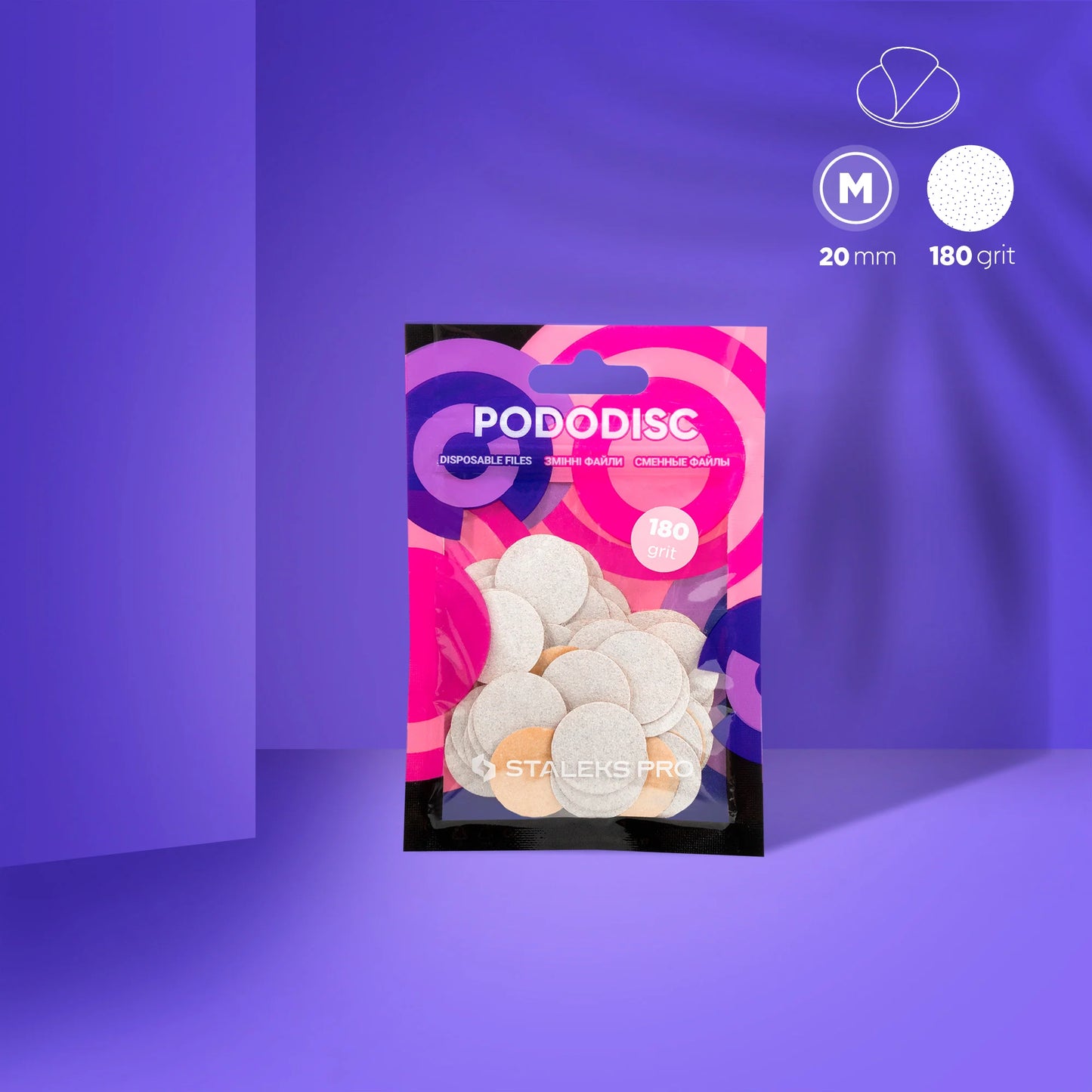 Lime di ricambio per disco per pedicure PODODISC STALEKS PRO M (50 pezzi)