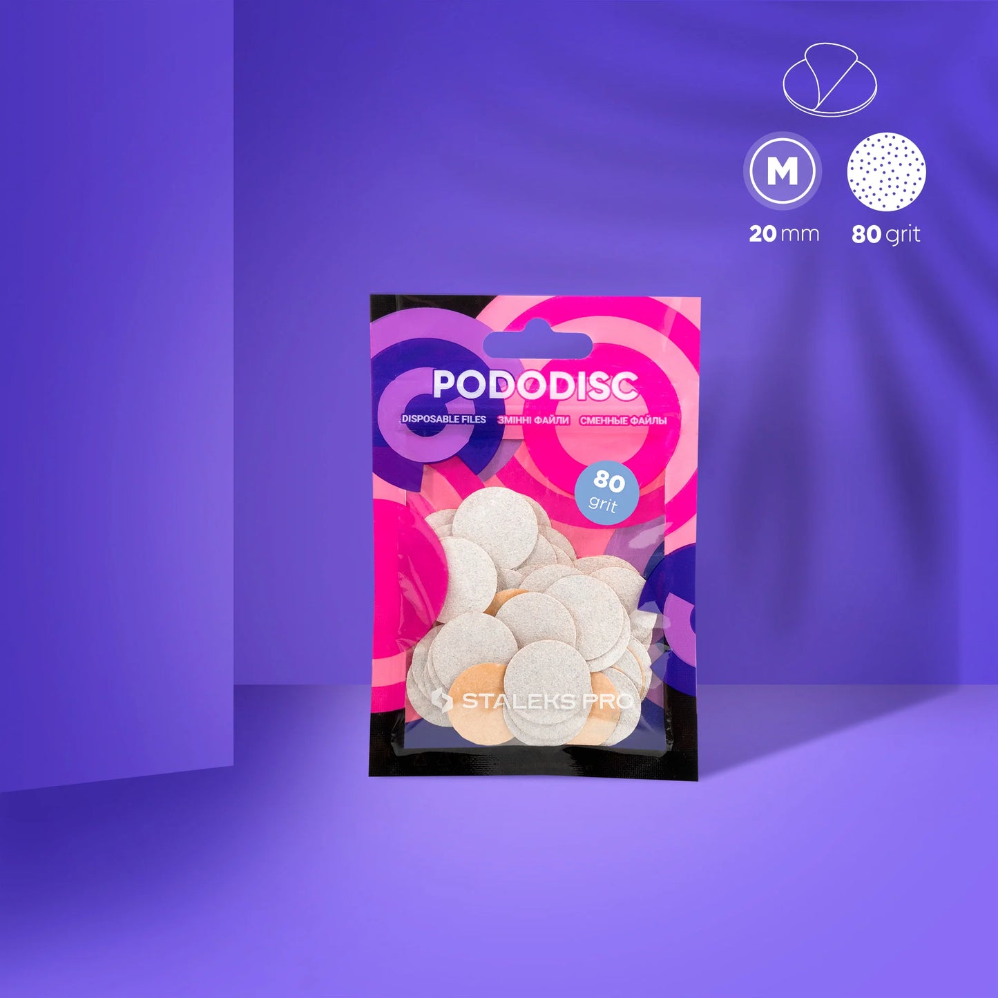 Lime di ricambio per disco per pedicure PODODISC STALEKS PRO M (50 pezzi)