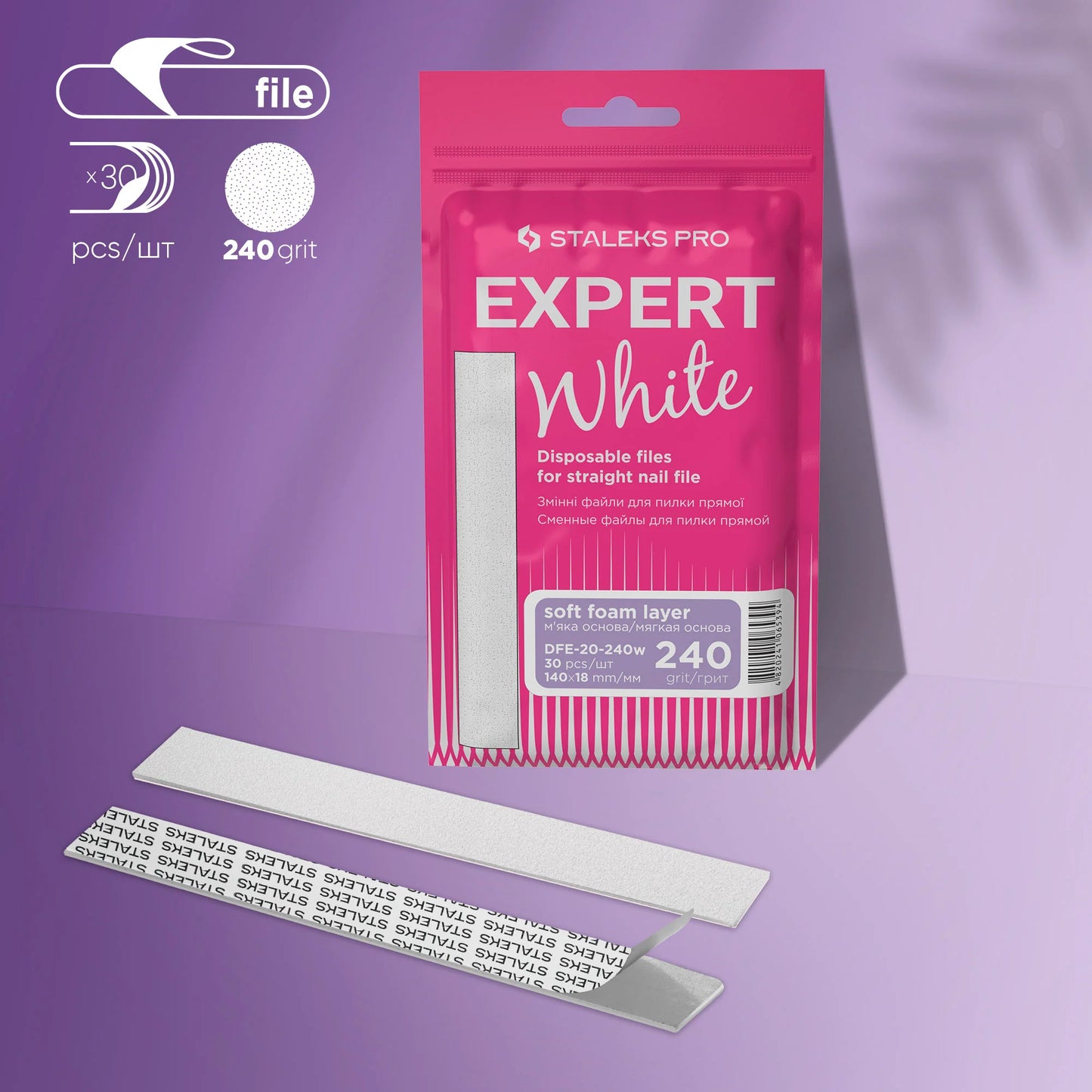 Ricambi per lima dritta a base morbida EXPERT 20 (30 pezzi)