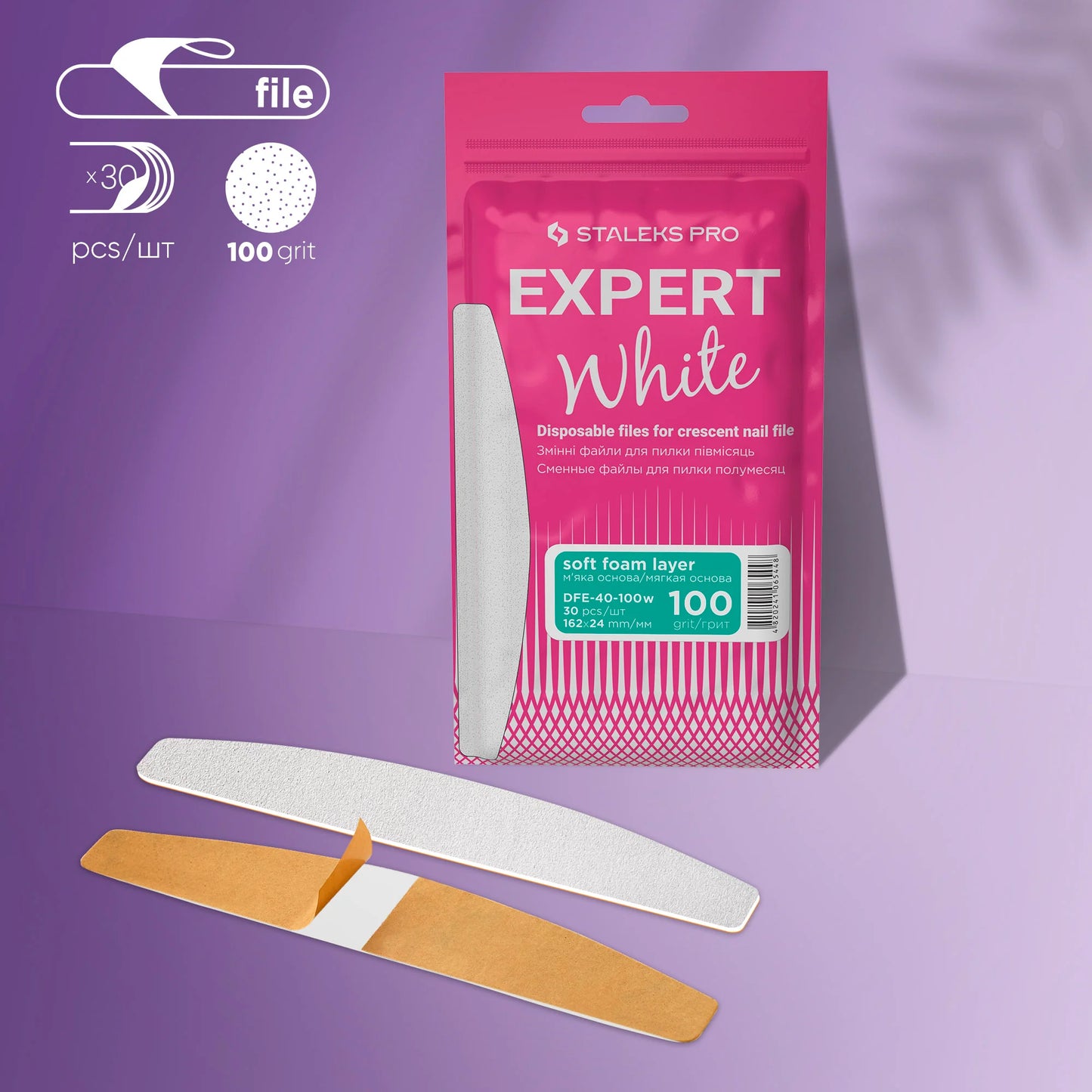 Ricambi per lima mezzaluna a base morbida EXPERT 40 (30 pezzi)