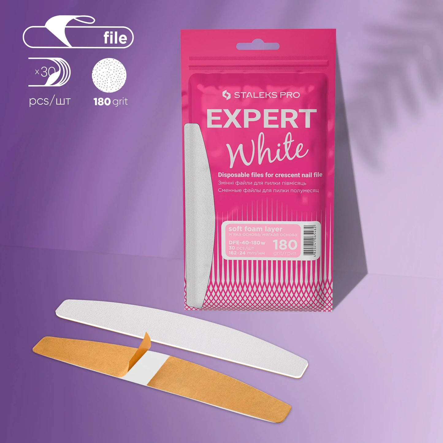 Ricambi per lima mezzaluna a base morbida EXPERT 40 (30 pezzi)