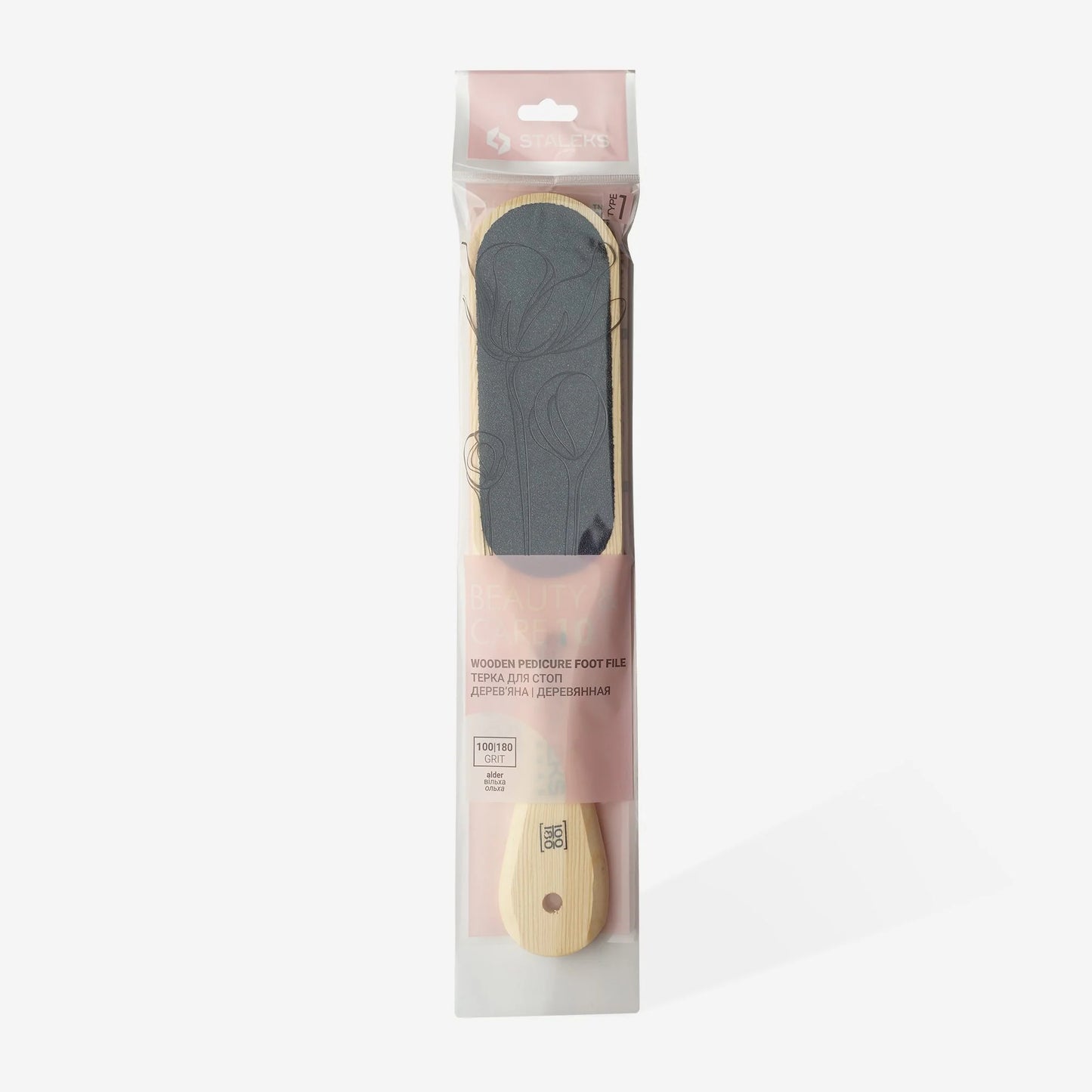 Raspa di legno per i talloni BEAUTY & CARE 10 TIPO 1 (100/180)