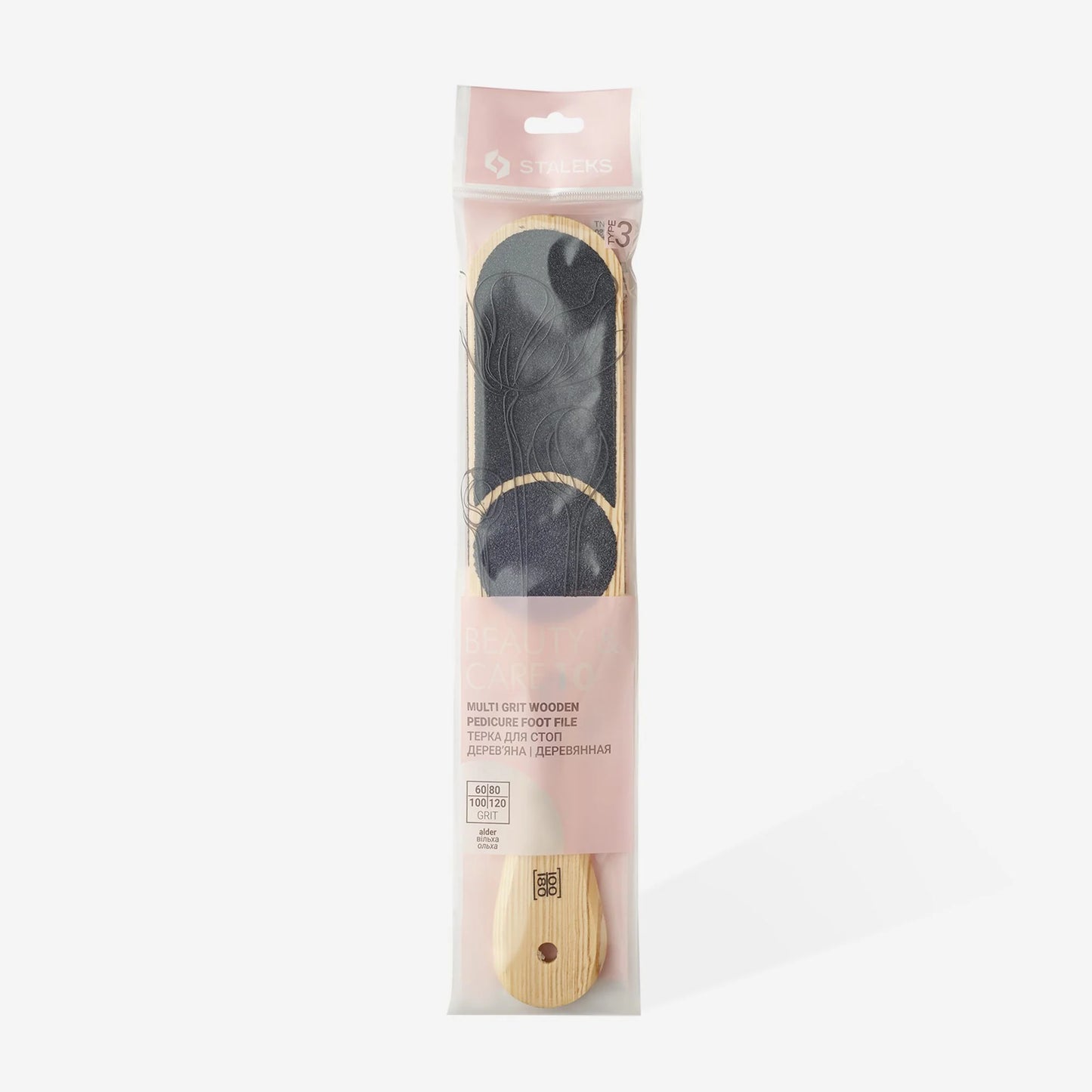 Raspa di legno per i talloni BEAUTY & CARE 10 TIPO 3 (60/80/100/120)